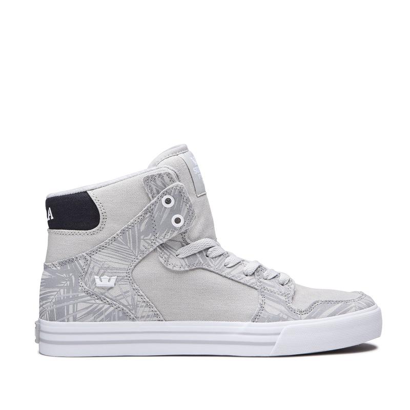 Supra VAIDER Sneaker High Damen Grau / Schwarz Lagerverkauf PIEYG6283